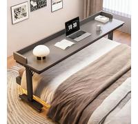 GSATREY Tavolino da Letto per PC, Tavolo Multifunzionale per Lavoro, Scrivania Sopra il Letto con Deflettore, Altezza Regolabile, per Casa, Ufficio(Black3,150cm/59.1in)