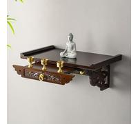 GSATREY Tavolo da Altare A Parete, Altari di Preghiera Personali, Statua di Buddha, Intagliato A Mano, per Meditazione, Buddismo, Stregoneria, Incenso Domestico(50 * 30cm/19.7 * 11.8in)