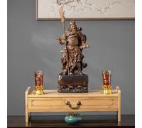 GSATREY Tavolo da Altare, Piccolo Tavolo con Vassoio e Piedistallo, Supporto Per Statue Base, Intagliato A Mano, per Preghiere, Divinazione E Adorazione(Yellow,42 * 25cm/16.5 * 9.85in)