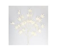 gsc evolution Ramo Decorativo a LED di Foglie di Acero Bianco 0,70M di Luce Calda