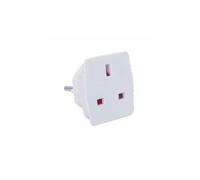 GSC Garsaco GSC 0200598 - Adattatore spina europea a inglese, bianco