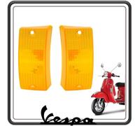 GSC RICAMBI SRL KIT 2 GEMMA GEMME VETRINO VETRINI PLASTICA PLASTICHE FRECCIA FRECCE ANTERIORI COLORE ARANCIO COMPATIBILE CON PIAGGIO VESPA PX 125 150 200 - VESPA LML - VESPA ARCOBALENO
