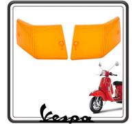 GSC RICAMBI SRL KIT COPPIA 2 GEMMA GEMME PLASTICA PLASTICHE VETRINO FRECCIA POSTERIORI ARANCIO COMPATIBILI CON VESPA PX 125 150 200 - VESPA ARCOBALENO