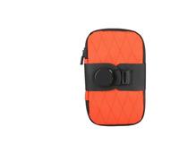 GSCLZ Borsa da Sella Impermeabile for Bici da Strada con Serratura, Borsa da Sella Impermeabile da 0,6 Litri, Borsa for riporre la Coda di Grande capacità(Orange)