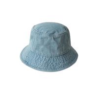 GSCLZ Cappello da pescatore retrò minimalista a tinta unita, spiaggia e esterno, accessorio essenziale for lo shopping i viaggi(Light blue)