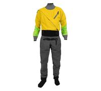 GSCLZ Muta stagna for Kayak da Uomo, in Tessuto Impermeabile a 3 Strati con Lattice su Collo e Polsi, for acque Bianche, Fiume per Pagaiare, Pescare, Andare in Barca(Yellow,LK)