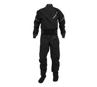 GSCLZ Muta stagna for Kayak da Uomo, in Tessuto Impermeabile a 3 Strati con Lattice su Collo e Polsi, for acque Bianche, Fiume per Pagaiare, Pescare, Andare in Barca(Black,L)