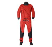 GSCLZ Muta stagna Impermeabile a 3 Strati for Uomo, Collo in Lattice, for Kayak e Canoa, for Sport Acquatici in Montagna, 1 Pezzo per Pagaiare, Pescare, Andare in Barca(Red,L)
