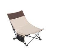 GSCLZ Sedia da esterno pieghevole, portatile, ultraleggera, for il tempo libero, da pesca, da campeggio, for la pausa pranzo, da regista, da spiaggia(A beige)