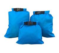 GSCLZ Set da 3 borse impermeabili multifunzionali leggere for la deriva, in nylon 30D, 1,5 l, 2, e Barca E Attività Acquatiche(Blue)
