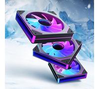 GSCOLER Prism 7PRO ARGB - Ventola per PC, con specchio infinito da 120 mm, ventola di raffreddamento PWM silenziosa con Daisy-Chain, HDB di nuova generazione, alto flusso d'aria per PC da gioco, vari