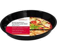 GSD Haushaltsgeräte Back - Teglia per Pizza in Alluminio, 30 cm, Colore: Nero