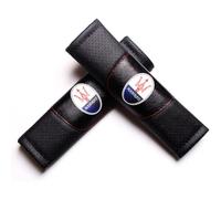 GSEFTY 2 Pezzi Imbottitura Cintura Sicurezza per Maserati Ghibli Levante MC20 Quattraponte, Cintura Sicurezza Schulterauflage Spallina Sicherheitsgurt Beschützer,A