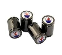 GSEFTY 4 Pezzi Auto Cappucci delle Valvole per Maserati, Tappi Valvole Pneumatici Tappino Coprivalvola Cappello Valvola Tappo Valvola