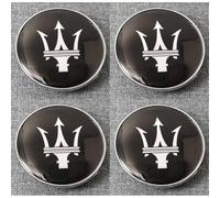 GSEFTY 4 Pezzo Coprimozzi Auto per Maserati 3200 GT/Biturbo/Bora/MCXtrema, Ruota Coperchio per Cerchione, Coprimozzo Copri, Tappi Copricerchi, Auto Cerchi Tappi Mozzo Ricambio,A-56MM