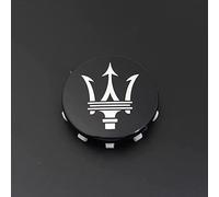 GSEFTY 4 Pezzo Coprimozzi Auto per Maserati Levante/MC20/Quattroporte, Ruota Coperchio per Cerchione, Coprimozzo Copri, Tappi Copricerchi, Auto Cerchi Tappi Mozzo Ricambio,A-60MM