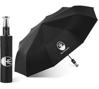 GSEFTY Ombrello per Auto per Maserati Levante/MC20/Quattroporte, Ombrello Pieghevole Antivento da Pioggia Compatto, Sole Resistente Pioggia Costole Forte Ombrello Portatile