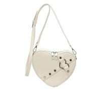 GSenhui Borsa a tracolla a forma di cuore, per San Valentino, Y2K, borsa a tracolla con chiusura lampo, a forma di cuore, colore rosso, A1-beige.
