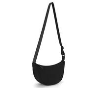 GSenhui Borsa a tracolla da donna a mezza luna, grande capacità, mezza luna, per donne quotidiane, casual, A01-nero