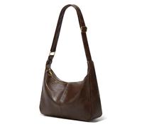 GSenhui Hobo - Borsa a tracolla da donna Slouchy con chiusura lampo, in pelle, stile vintage, borsa a tracolla per lavoro, viaggi, caffè