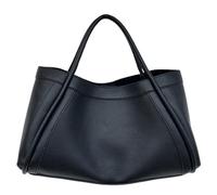 GSenhui Tote Bag - Borsa a tracolla moderna da donna, grande capacità, in pelle morbida, a tracolla, grande litchi, per la spesa, regalo, A01-nero