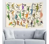 GSGCSBYMLG Arazzo elegante con stampa di dinosauri, 152,4 x 101,6 cm, decorazione per interni