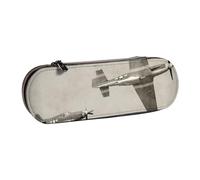 GSGCSBYMLG Astuccio in pelle stampata con aeroplano della Seconda Guerra Mondiale