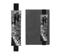 GSGCSBYMLG Astuccio portapenne in pelle con stampa leopardata nera e bianca, Nero , Taglia unica, Portamonete
