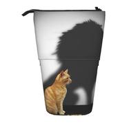 GSGCSBYMLG Astuccio telescopico verticale con stampa di gatto con ombra di leone