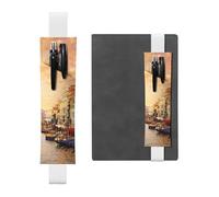 GSGCSBYMLG Bellissimo portapenne in pelle stampata con vista sul canale di Venezia, bianco, Taglia unica, Portamonete