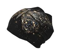 GSGCSBYMLG Berretto per bambini con stampa farfalla strass cappello caldo lavorato a maglia nero