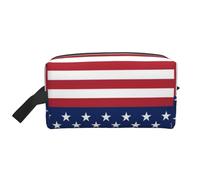 GSGCSBYMLG Borsa a tracolla con stampa a stelle e strisce con bandiera americana, bianco, Taglia unica