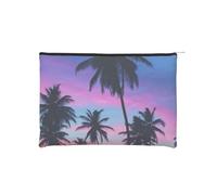 GSGCSBYMLG Borsa cosmetica riutilizzabile della borsa cosmetica della carta stampata delle palme