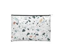 GSGCSBYMLG Borsa cosmetica riutilizzabile della borsa cosmetica della carta stampata pastello del marmo di Terrazzo