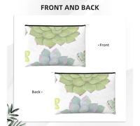 GSGCSBYMLG Borsa cosmetica riutilizzabile della borsa cosmetica stampata della carta stampata delle piante grasse del cactus
