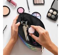 GSGCSBYMLG Borsa cosmetica riutilizzabile della borsa cosmetica stampata di stile della tintura della tribù esotica