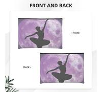 GSGCSBYMLG Borsa cosmetica riutilizzabile di carta stampata della ballerina