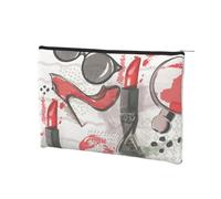 GSGCSBYMLG Borsa cosmetica riutilizzabile di trucco della borsa cosmetica stampata arte del profumo del rossetto cosmetico