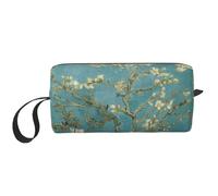 GSGCSBYMLG Borsa da toilette da viaggio con stampa di fiori di mandorla piccola borsa per il trucco