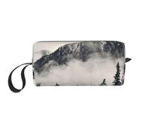 GSGCSBYMLG Borsa da toilette da viaggio con stampa di scogliera canadese Smokey Mountain Cliff piccola borsa per il trucco