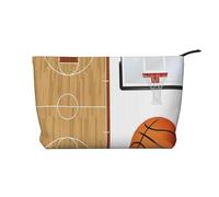 GSGCSBYMLG Borsa da viaggio in velluto a coste stampata con tabellone da basket, Nero , Taglia unica