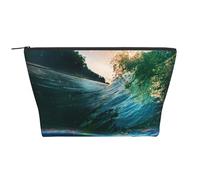 GSGCSBYMLG Borsa organizer da viaggio con stampa subacquea con palme e tartarughe marine, Nero , Taglia unica