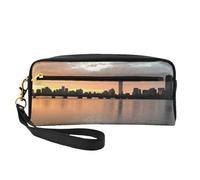 GSGCSBYMLG Boston Charles River City Skyline Tramonto Stampato Astuccio Piccolo Trucco Borsa Viaggio Toiletry Bag