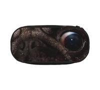 GSGCSBYMLG Carino Pet Pug Stampato Matita Bag Pencil Case Portatile Cancelleria Caso, Nero , Taglia unica, Portamonete