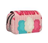 GSGCSBYMLG Caso portatile della cancelleria della cassa della penna della copertura della cassa della copertura del doppio della, Nero , Taglia unica, Portamonete