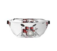 GSGCSBYMLG Cool Drum Set Stampato Crossbody Marsupio Marsupio Borsa Casual Petto