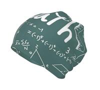 GSGCSBYMLG Formulas Shapes Theory Matematica Lezione Parola Stampato Bambini Beanie Brimless Cappello Caldo Lavorato A Maglia Nero