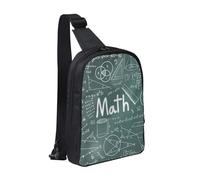 GSGCSBYMLG Formule Forme Teoria Lezione di Matematica Parola stampata Borsa a tracolla Doppia Tasca Borsa a tracolla
