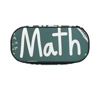 GSGCSBYMLG Formule Forme Teoria Lezione di Matematica Parola Stampato Matita Bag Matita Caso di Cancelleria Portatile, Nero , Taglia unica, Portamonete