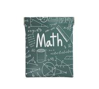 GSGCSBYMLG Formule Forme Teoria Lezione di Matematica Parola Stampato Portamonete Portatile In Pelle Fionda Portamonete, bianco, Taglia unica, Classico